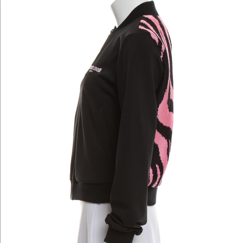 Roberto Cavalli animal printed zip up